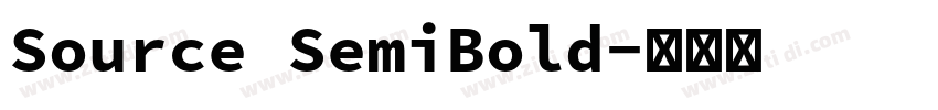 Source SemiBold字体转换